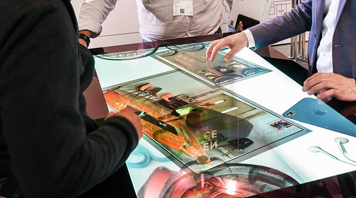 Customer case study: multitouch table with interactive retail software
