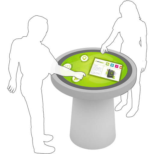 Round Multi Touch Screen Table APOLLO