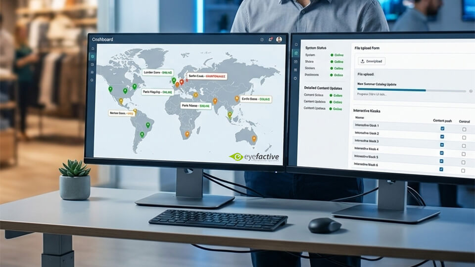 Cloud-Monitoring und Remote-Management-Dashboard für Retail-Kiosk-Software