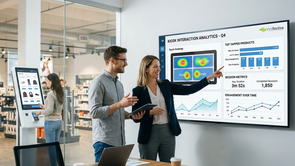 Kiosk-Software-Analytics trackt Kundeninteraktionen am Retail-Point-of-Sale
