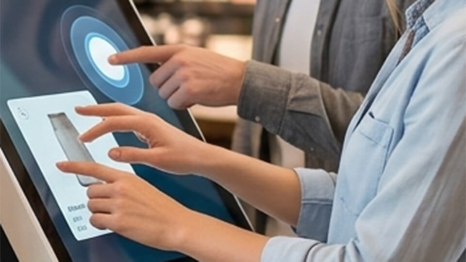 Multi-touch-Kiosk-Software verarbeitet gleichzeitige Kundeneingaben auf Retail-Screens