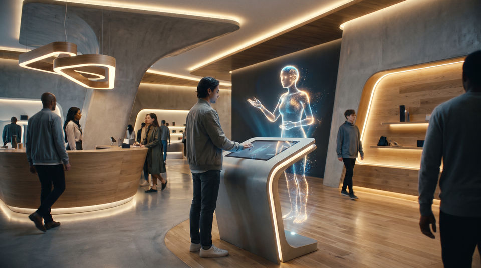Interaktiver Kiosk mit AI Assistent für ein personalisiertes Erlebnis im Store